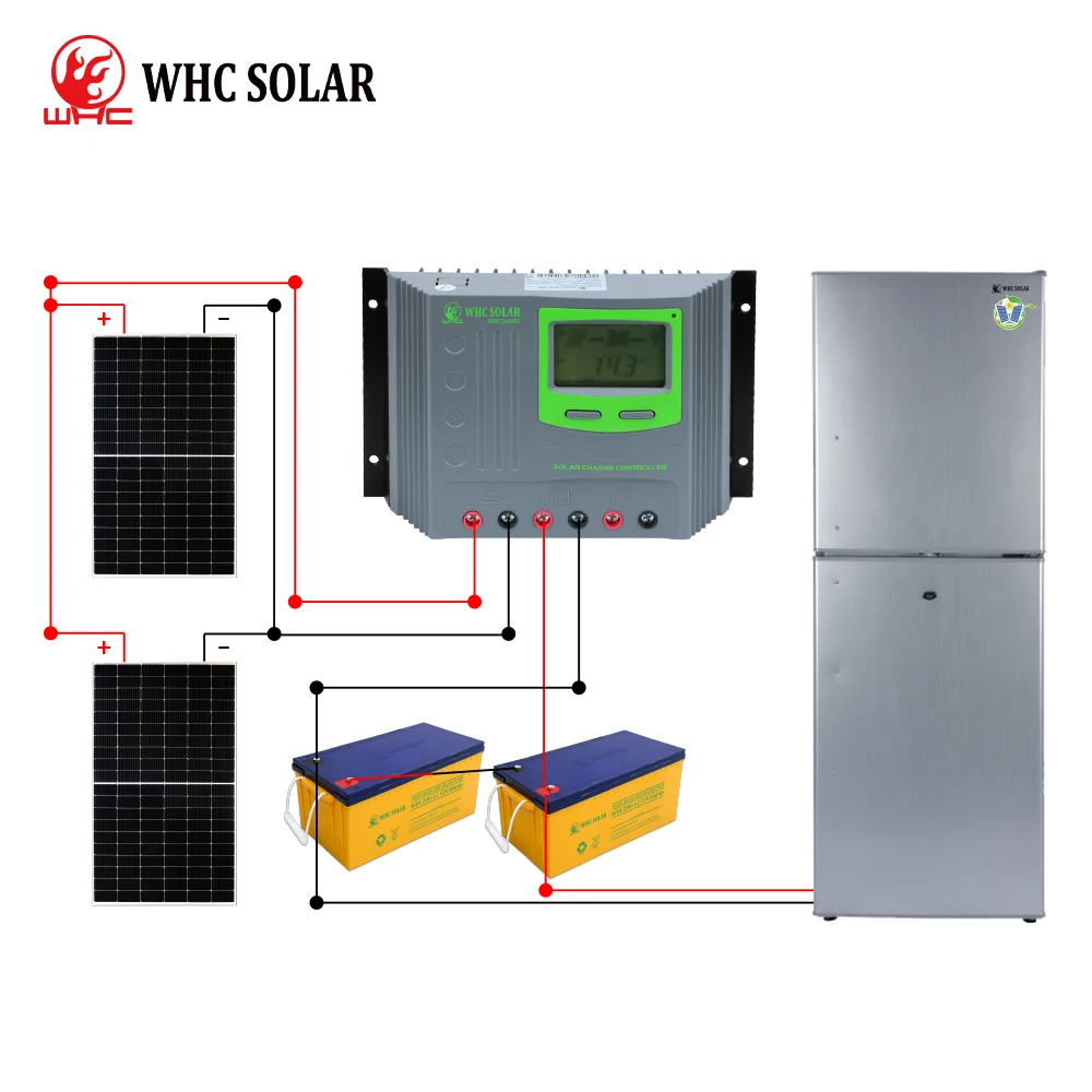 WHC Solar 12V/24V DC R134a Solar Freezer Refrigerator 50L 98L 108L 118L 178L 198L 218L 268L Solar Fridge Freezer