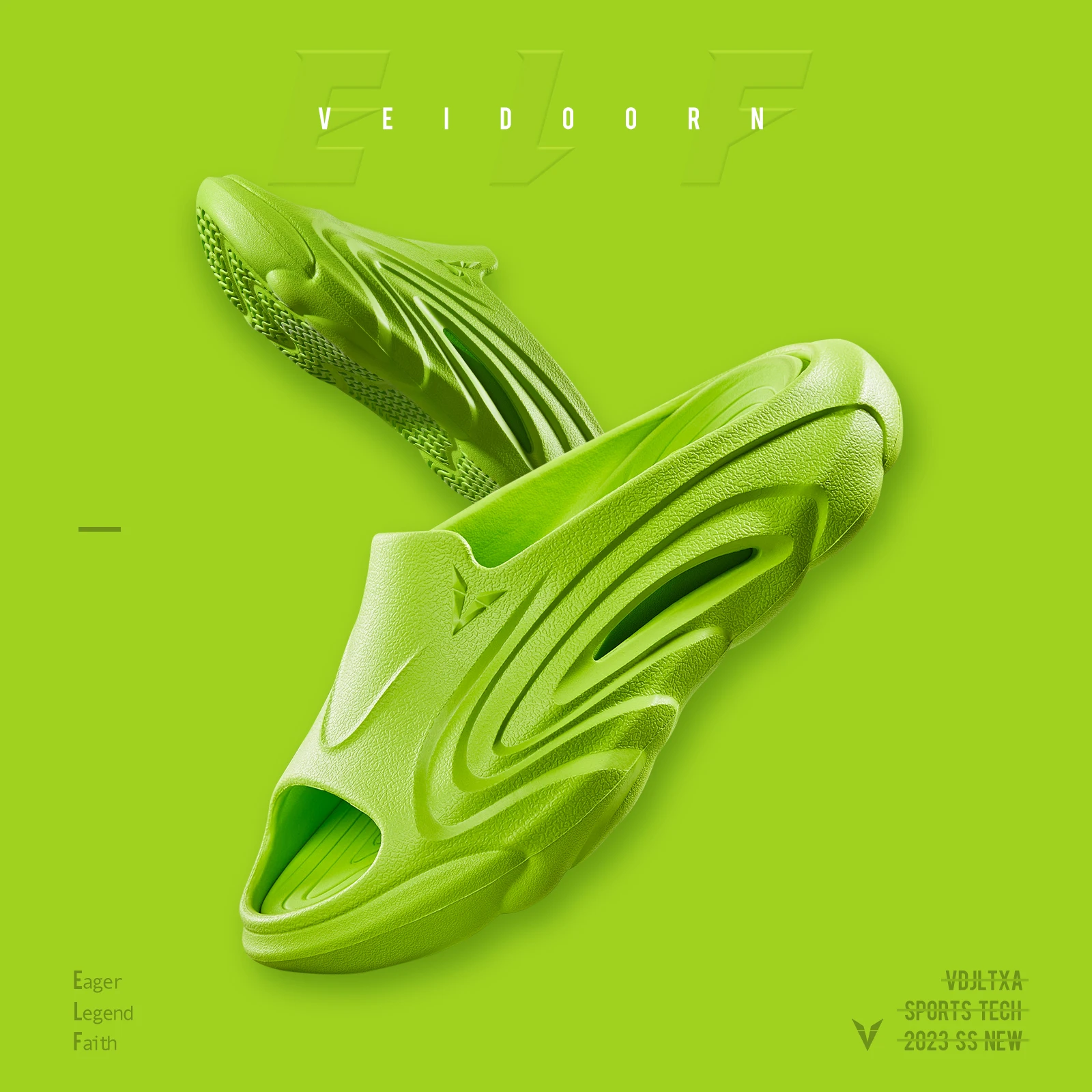 Veidoorn Sport Slippers for Men Thin and Light Anti Slip Fashion Outdoor Indoor Slippers Waterproof Sandal