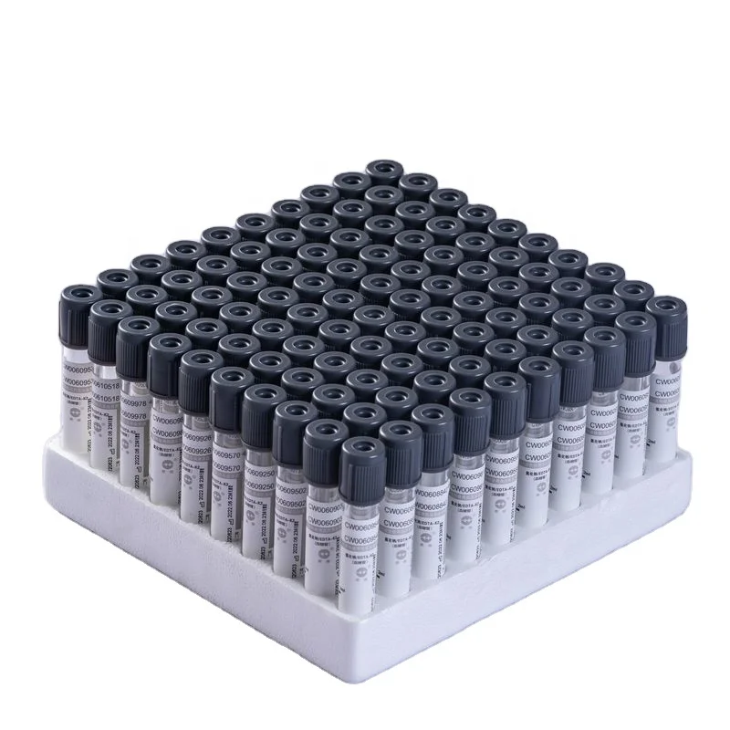 Manufacturer factory price EDTAK2+NaF Glucose Tube Fluoride Plasma Blood Collection Tube CE ISO