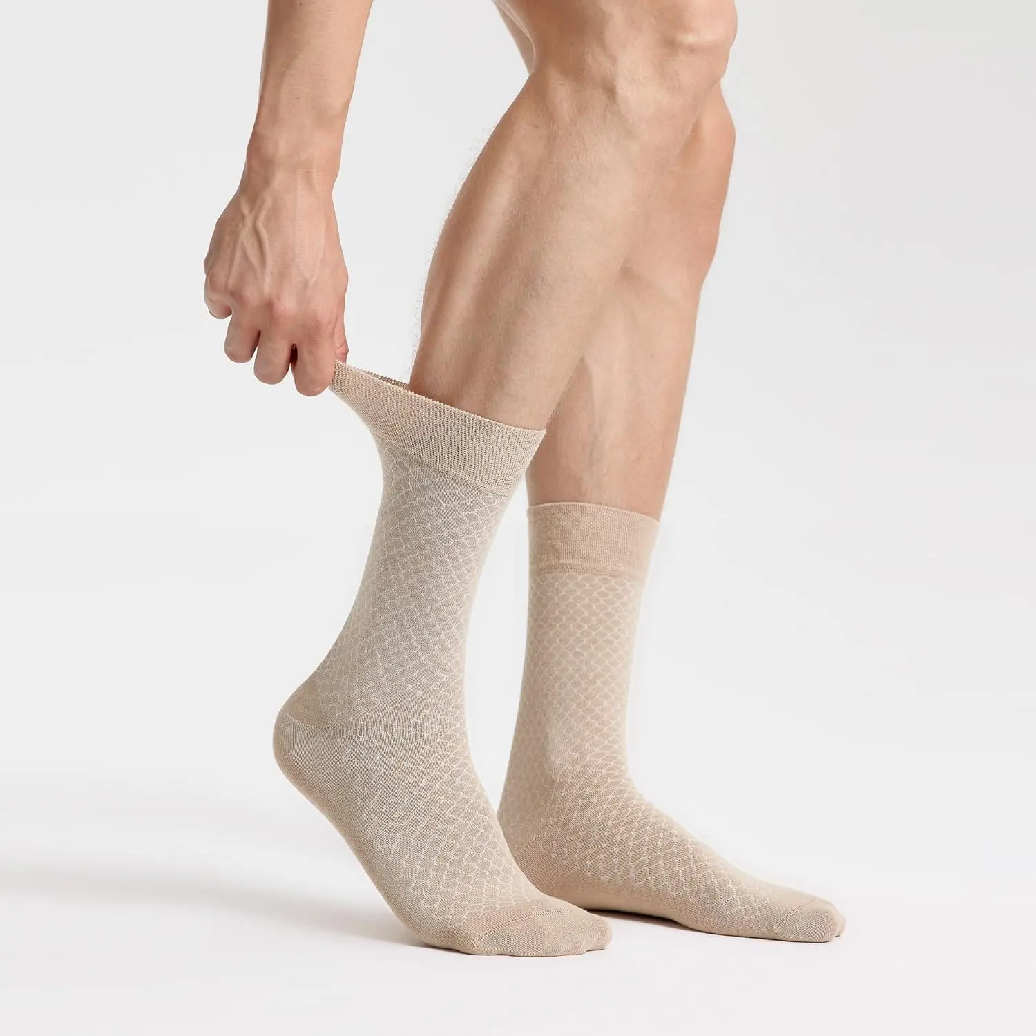 OEM Factory Premium Rayon Bamboo Dress Socks 6 Pairs with Gift Box High Quality Seamless Comfortable Crew All Season Logo Design