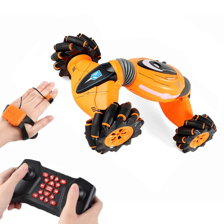 
RC 2.4G Watch Control Stunt Drift Deformation Rock Crawler Roll Car 360 Degree Flip Kids RC Cars Toys 