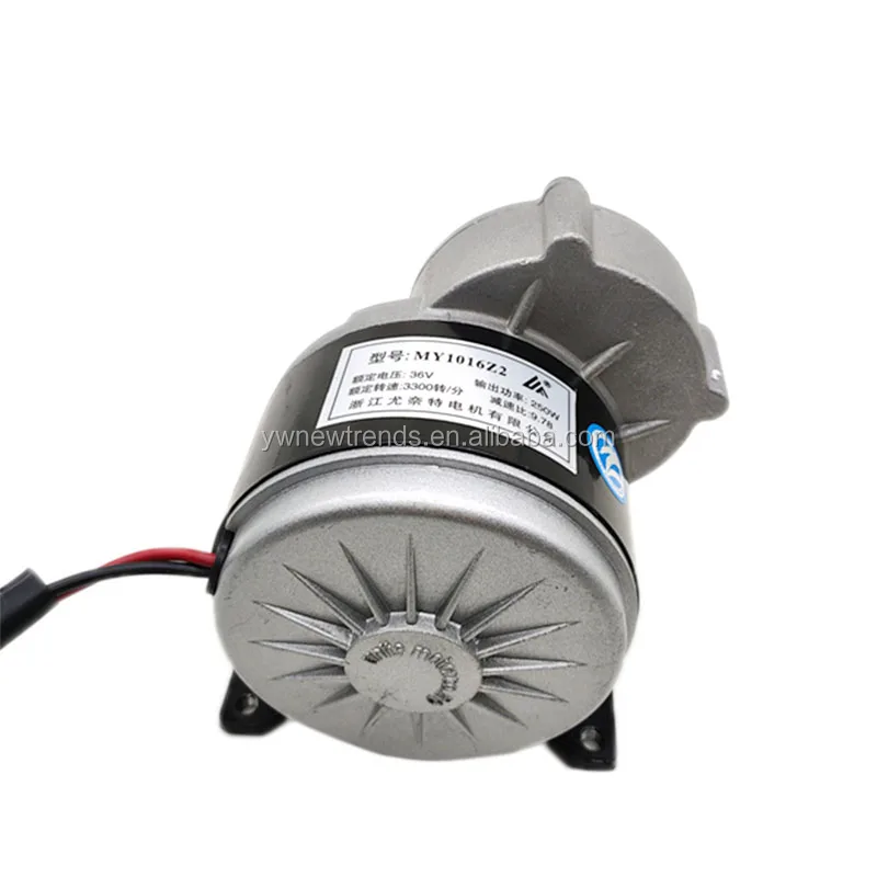 High Quality MY1016Z2 12V/24V/36V 250W  Electric Bicycle Motor Electric Scooter Brushed DC Gear Motor