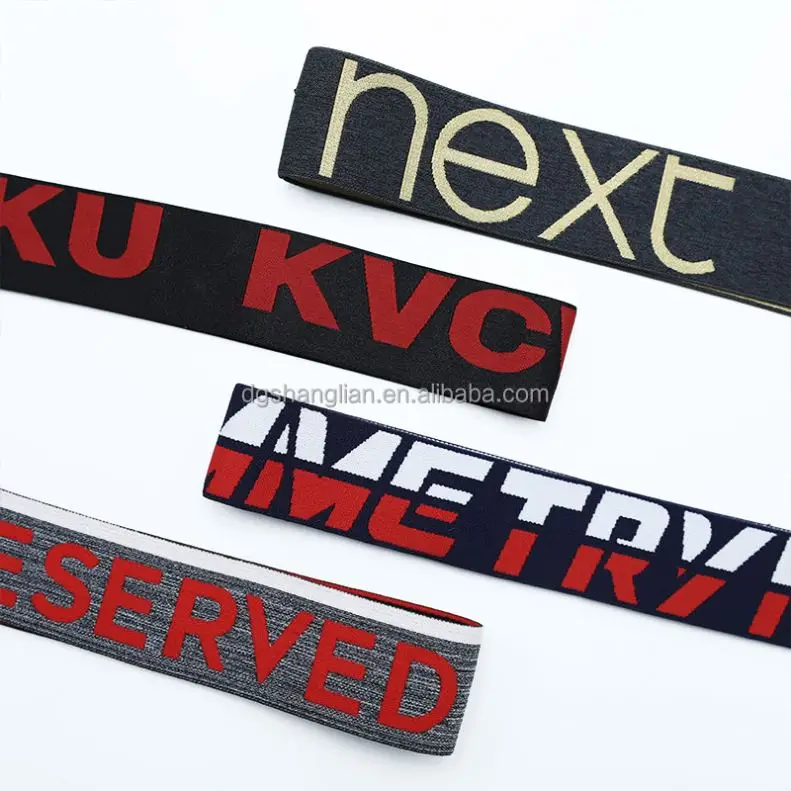 Explosive New Products China Factory Price Custom Printed Jacquard Waistband Elastic Band For