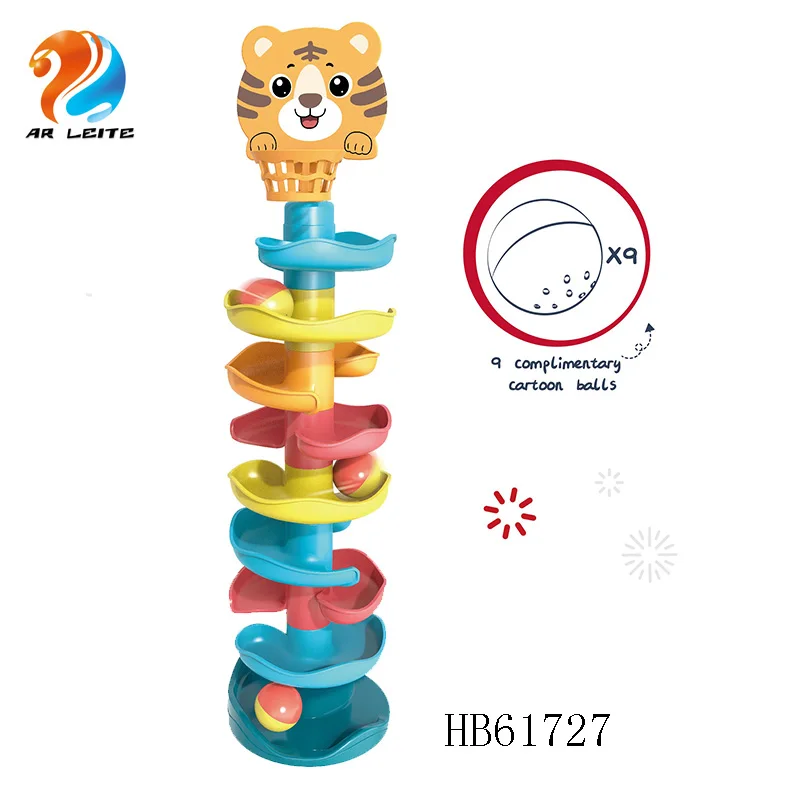 Educational Bang Bingo Kid Cartoon Rolling Ball Track Running Ball Roller Coaster Music Toys