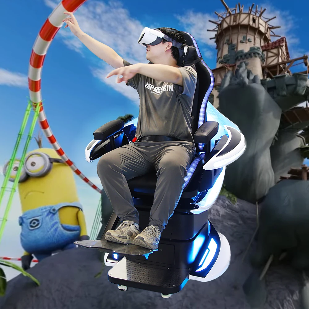 Игровое кресло YHY 9D VR игровое 1 место 360 вращение американские горки игровой автомат симулятор движения виртуальной реальности