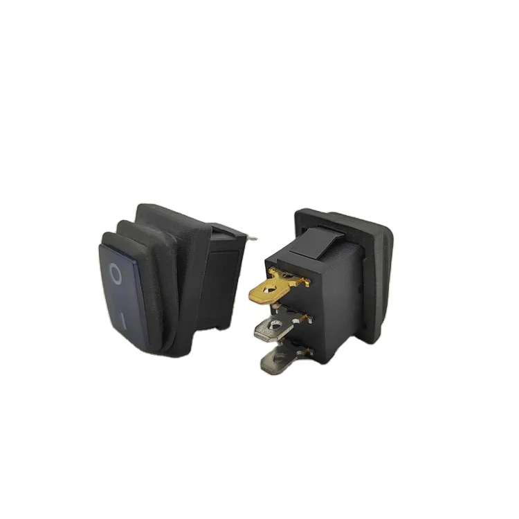 12V 220V with LED Light 10A 250V AC Waterproof Rocker Switch 3 Pin SPST ON OFF Car Dashboard Boat Marine KCD1 Rocker Switch