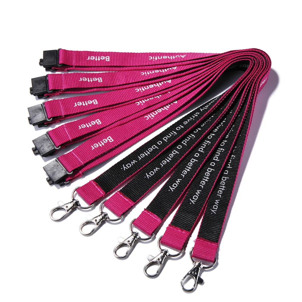 Trendy Polyester Lanyards Logo Custom Manufacturer Factory Direct Sale Neck Strap Lanyard