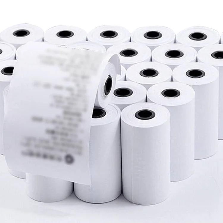 Wholesale thermal paper roll manufacturer customized receipt printer paper 57*40 mm thermal paper till roll for pos atm machine