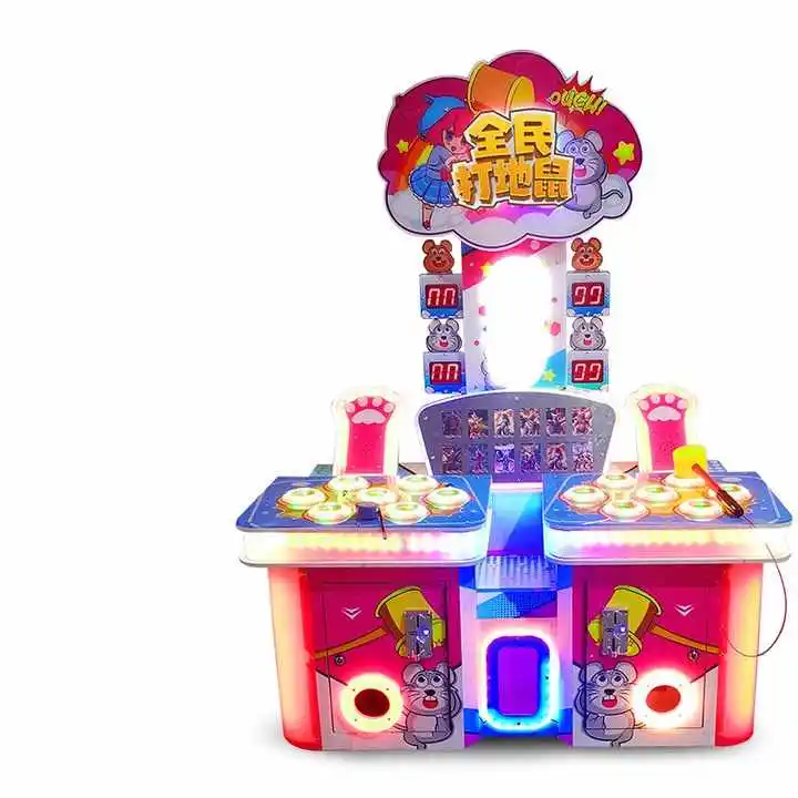 Coin-operated Mole Fighting arcade game 2 players arcade hammer fighting game
