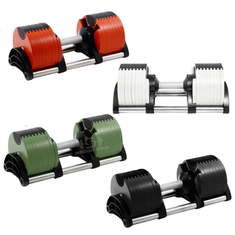 High Quality Rizhao Dongshang 2kg Increment Automatic 20kg Adjustable Dumbbells Set
