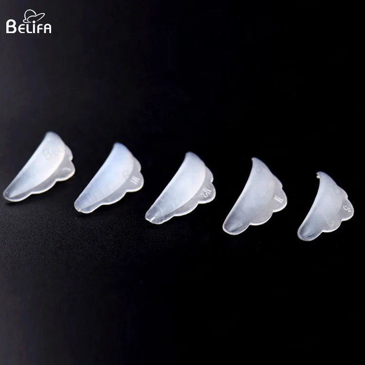 Wholesale eyelash curling extensions kit curl lashlift accessories tools lash lift shields with lines silicone ribbon pad