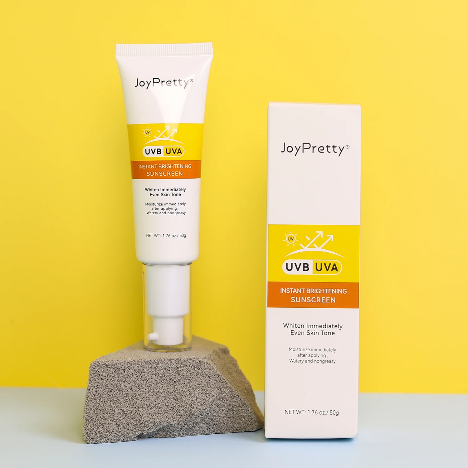 Мгновенный Осветляющий солнцезащитный крем с высокой защитой UVB UVA SPF50 + для защиты от солнечных ожогов нежирный Увлажняющий