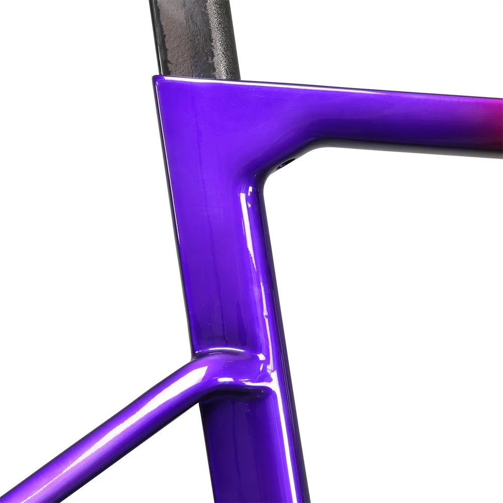 Metallic Paint Carbon Bicycle Full Internal Cable Integrated Handlebar Bicycle Frame