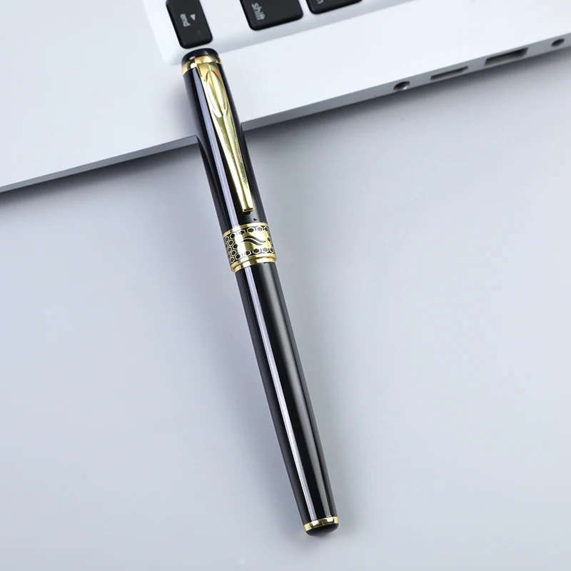 Hot Selling Promotional Heavy Luxury Wholesale Custom Gift Pen Black Manufacturers Engraved Logo Chinese Metal Fountain Pens