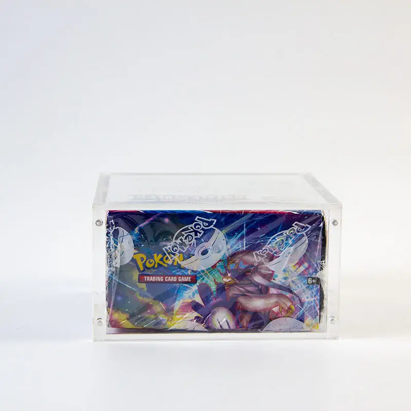 Пользовательские акриловые карты Etb Pokemon Boost Elite Trainer Box витрина винт магнит прозрачный Packs чехол с крышкой
