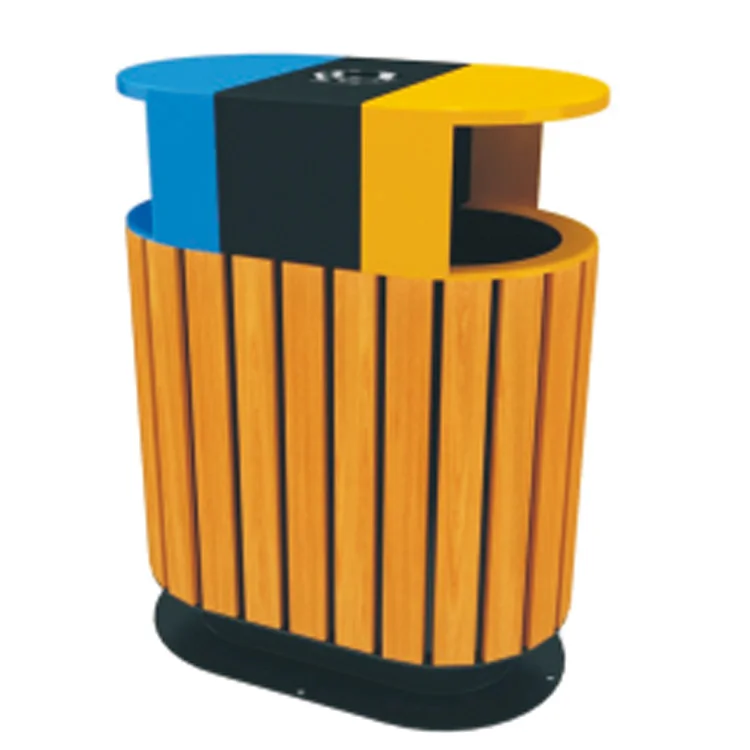 Factory supply discount price trash can 13 gallon recycling garbage bins bamboo bin in low