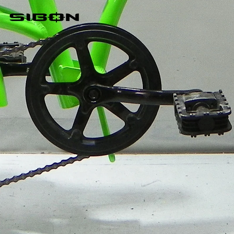 SIBON B0240157 20 inch alloy frame V brake single speed green color lady city kenda tire folding bike