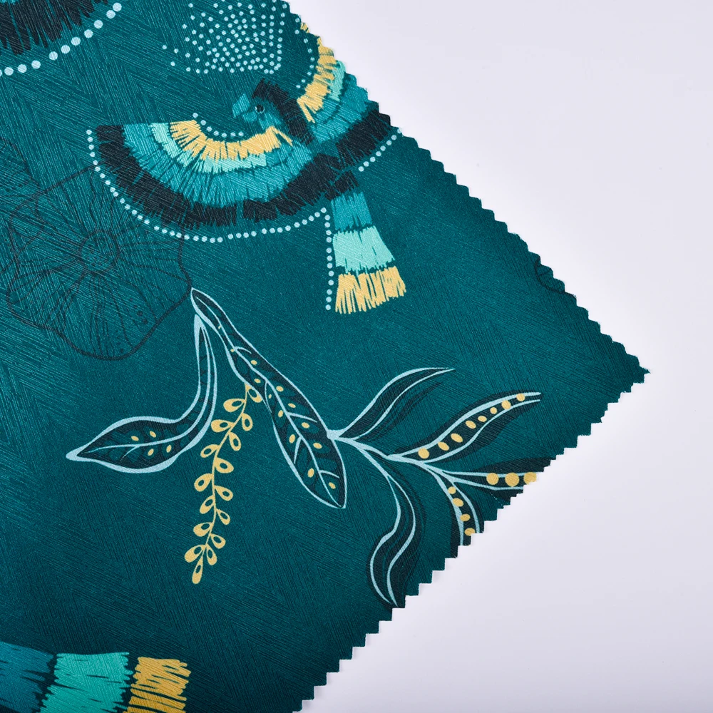 Creative animal pattern design soft 100% polyester print fabrics for clothing