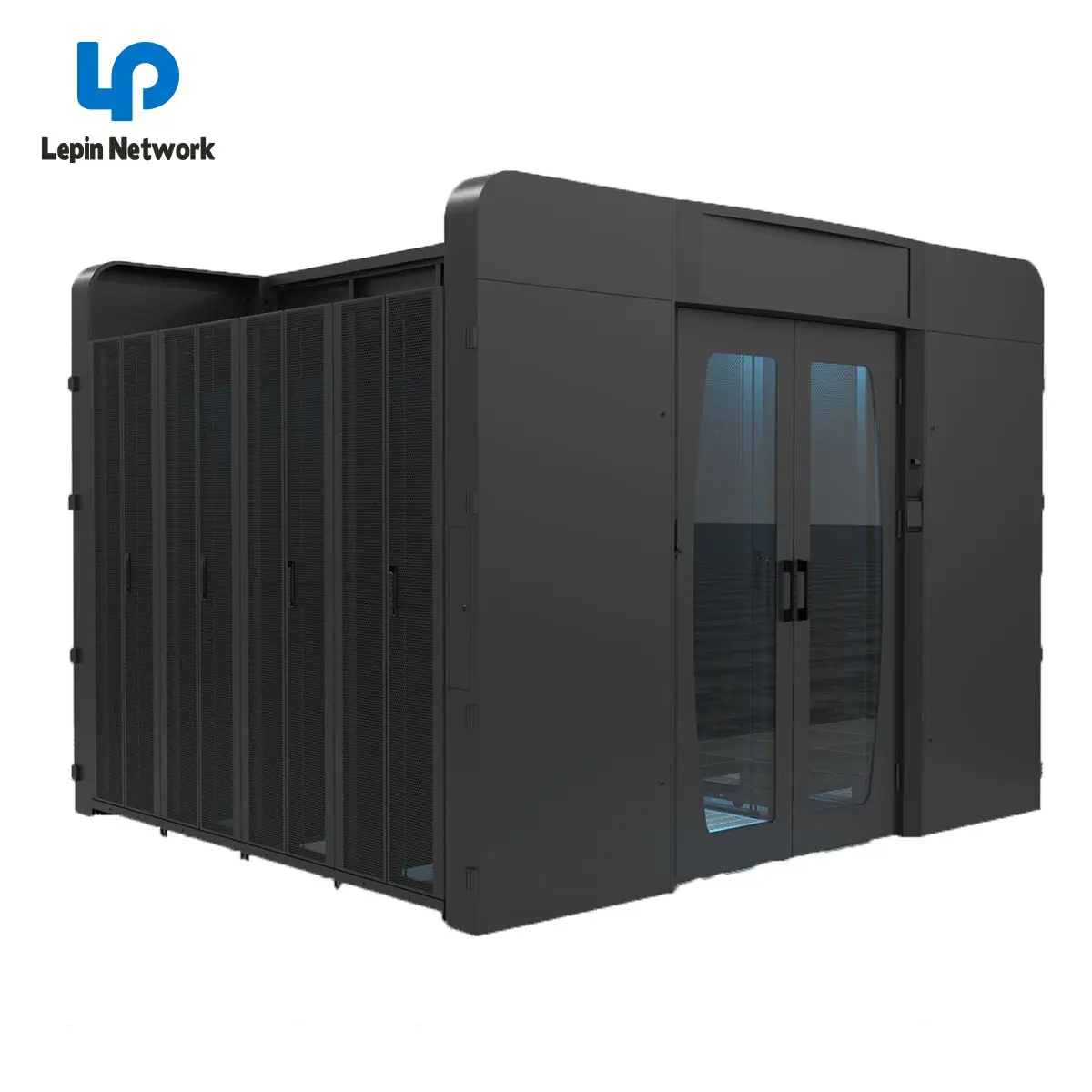 ningbo lepin factory KA KB KH computer room glass door 42U network cabinet custom cold containment aisle