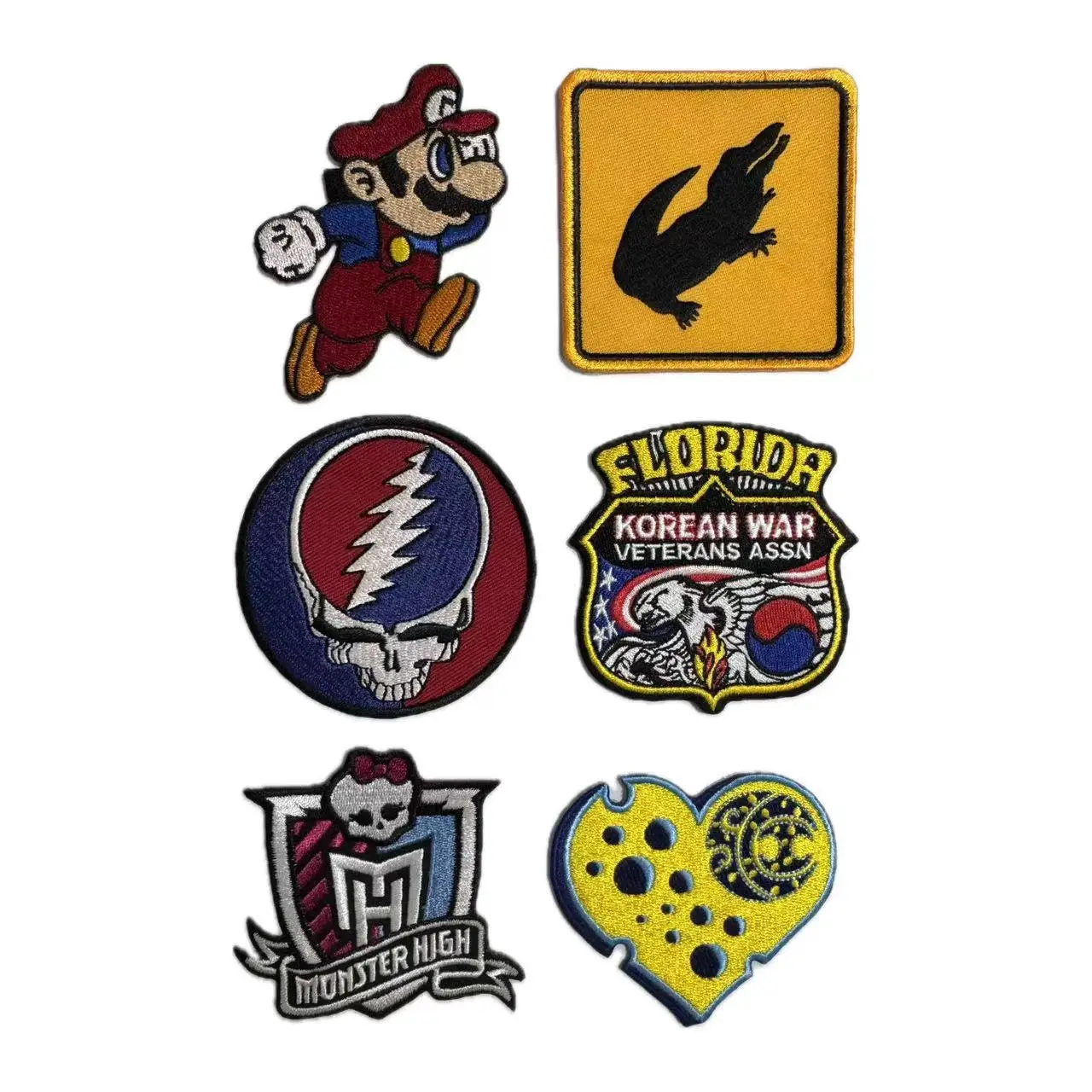 Manufacturer Wholesale High Quality Custom Full Half Embroidery Badge Patch