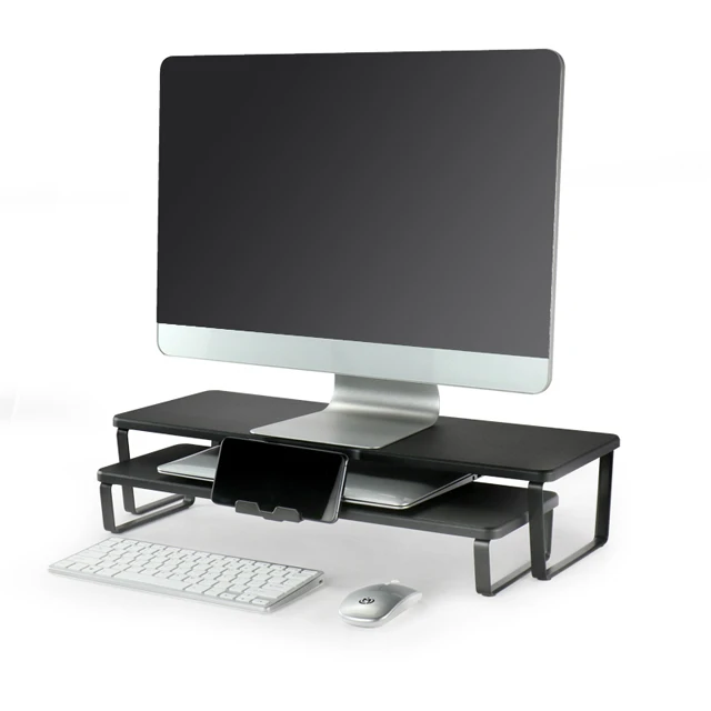 Keypoint ODM Высокое качество двойной комбинированный двойной хранилище с подставкой для телефона Подставка для монитора подставка для ноутбука