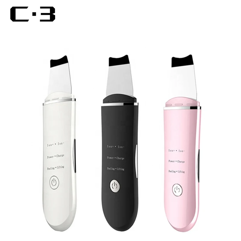 2022 EMS импульсный ультразвуковой скребок для кожи лица, аппарат для красоты, скребок для кожи лица