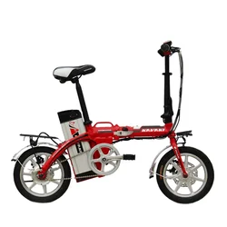 China folding E Bike frame 14 inch IP54 electric bike tricycle foldable mini ebike european warehouse
