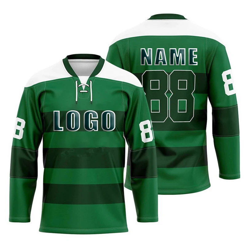 Wholesale Cheap 100% Polyester Sublimated Ice Hockey Jerseys