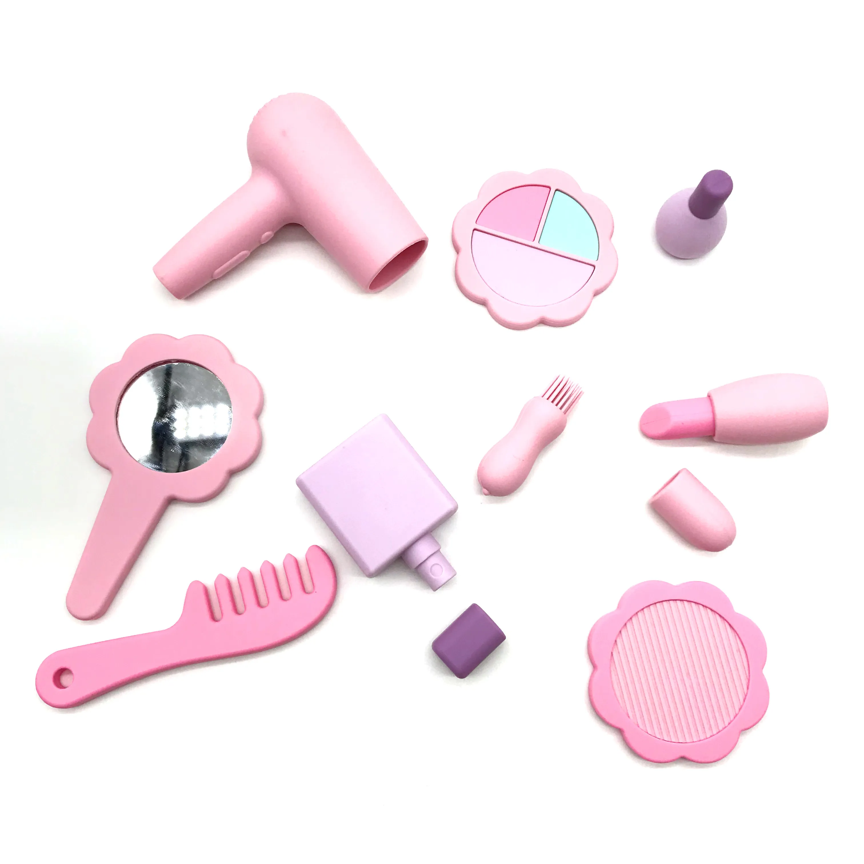 Hot Selling Kids 9PC Dummy Makeup Kits, Washable Toddler Pretend Dressing Playing Set Accessories, Best Party Favors Toys