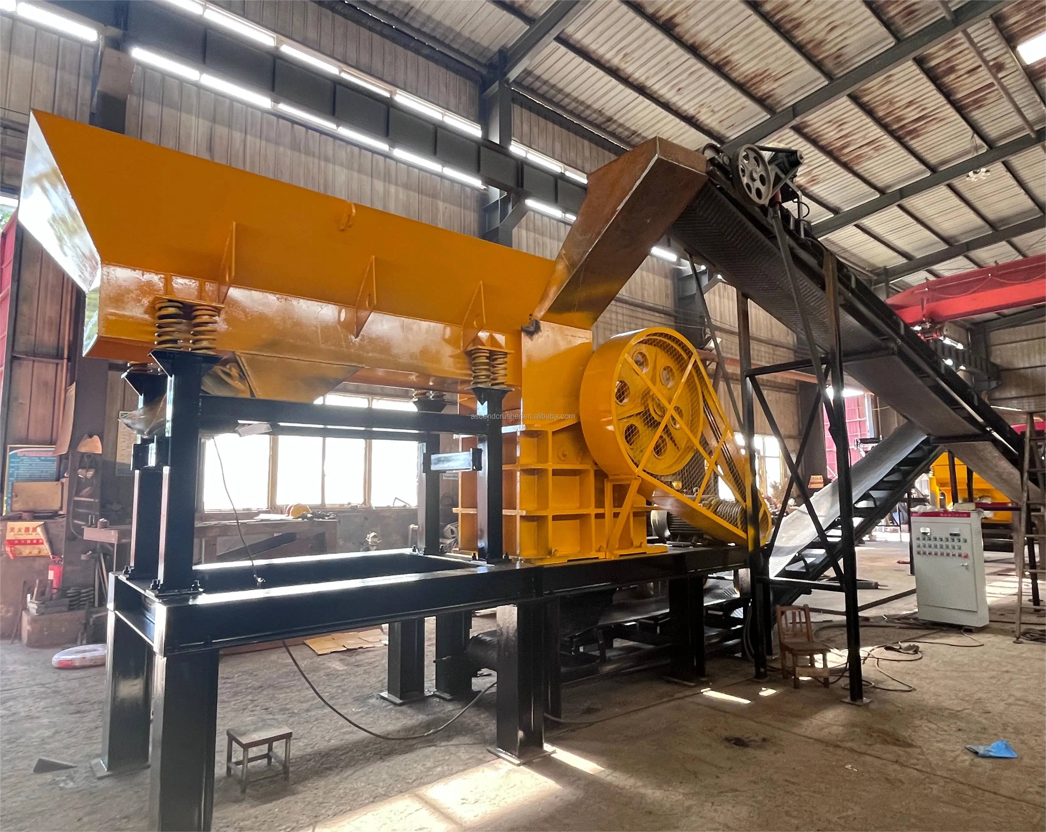 PE400*600 Jaw Crusher Basalt Copper Ore and Quartz breaking 30-60t/h for Various Production Needs in the America