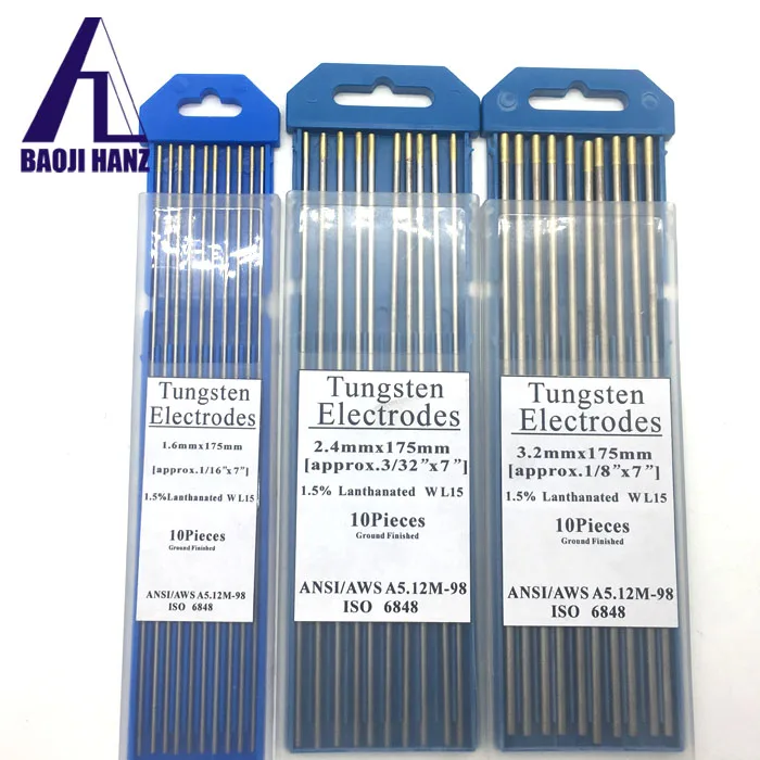 Tungsten Tig welding electrode WL15