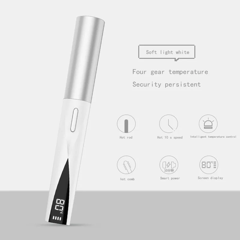
Heated Eyelash Curler Usb Rechargeable Electric Eyelash Curler For Women With Temperature Gears Quick Heating With Lcd Display 