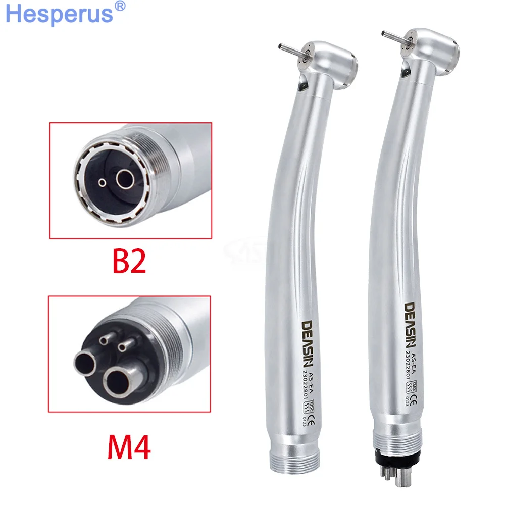 Dental Max LED E-generator Push Button High Speed Handpiece Air Turbine Triple Water Spray Handpiece B2/M4 Dentistry Tools