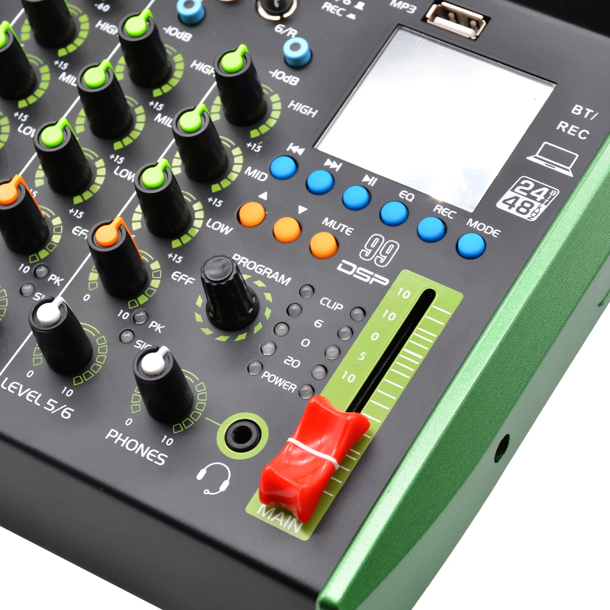 Accuracy Pro Audio MG7 20W Professional Audio Mixer DJ Mixer Controller For Party