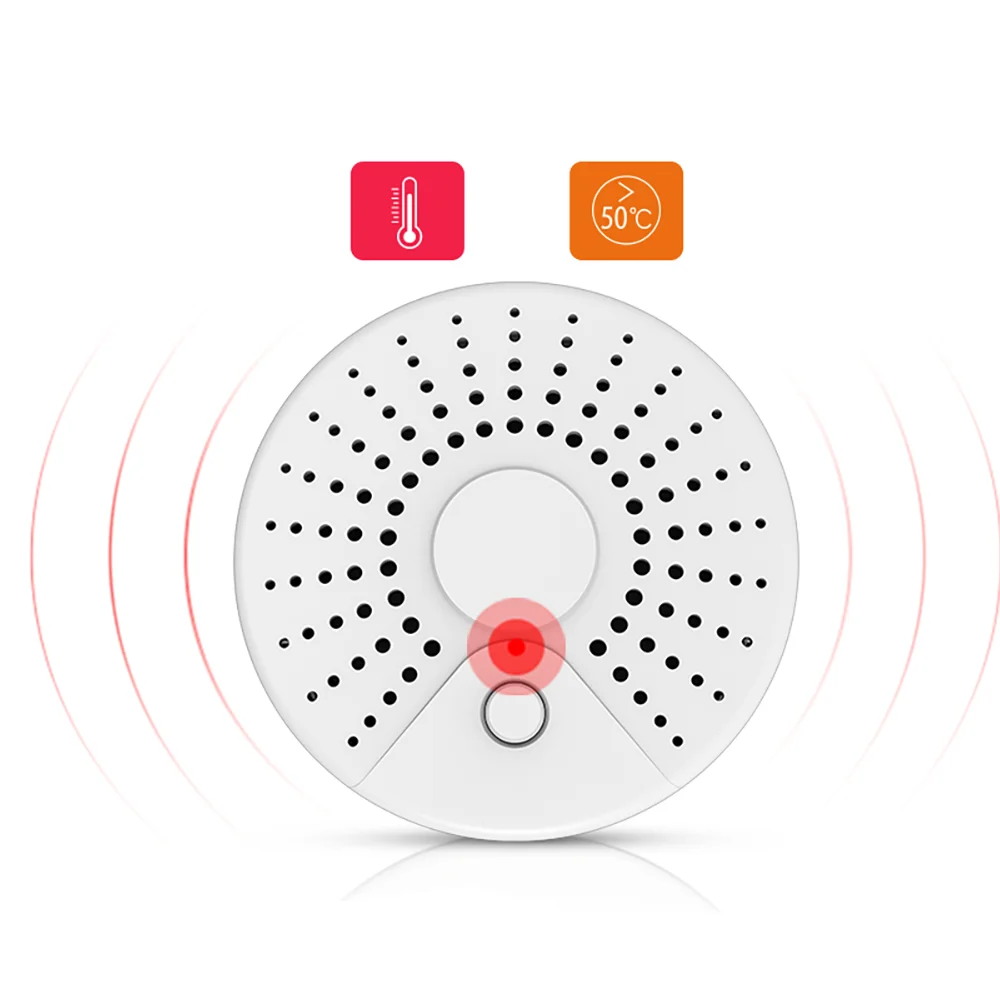 Smart Wifi Smoke Alarm System Puff Alert Cigarette Smoke Detector Home Security Portable Smoke Detector