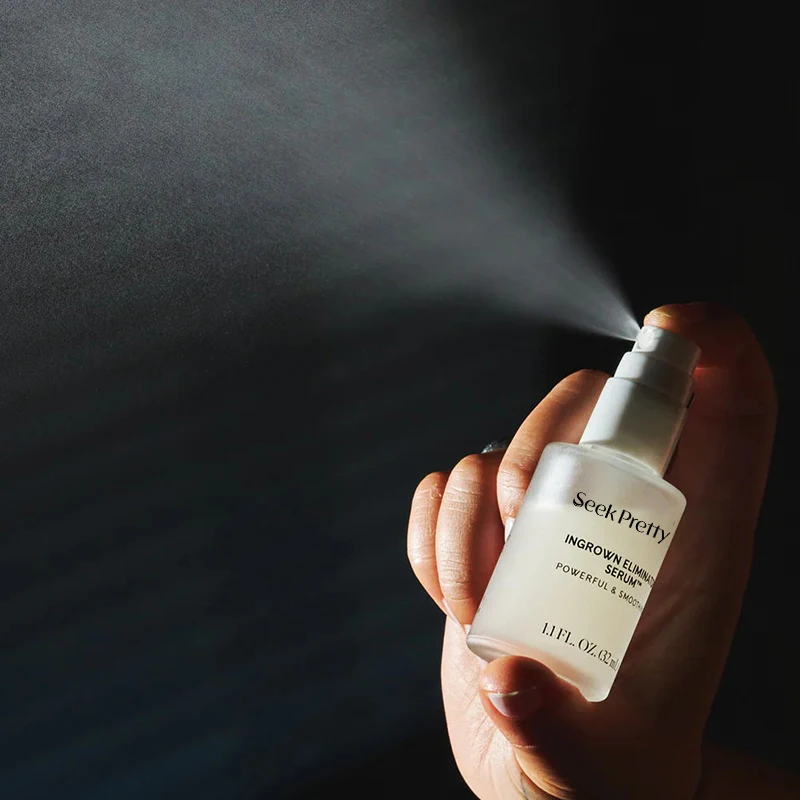 Private Label Ingrown Hair Stopper Eliminator Lactic Acid Witch Hazel Balance Smooth Ingrown Hair Serum Spray