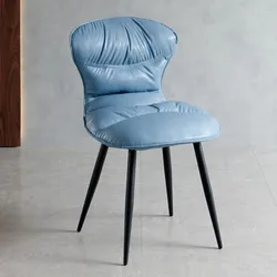 Pao Pao chair Home modern minimalist restaurant light luxury backrest iron hotel cafe nail art chair