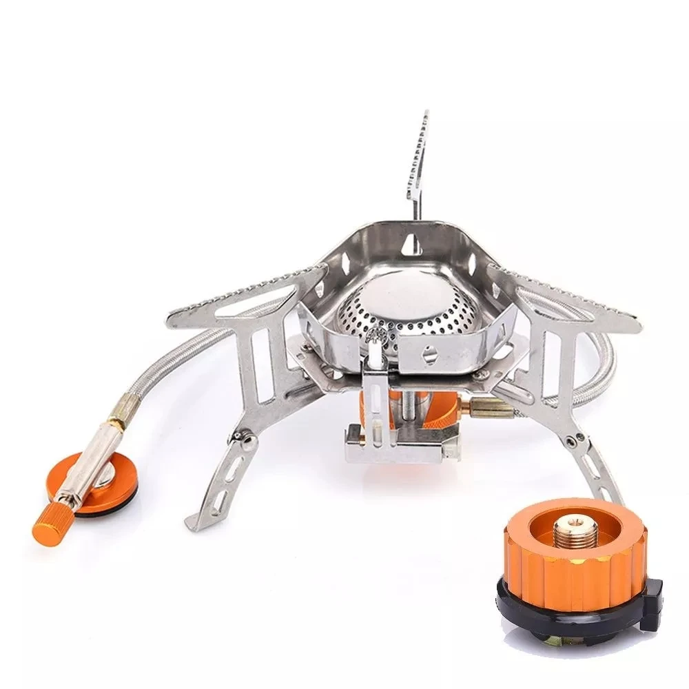 Hot sell mini outdoor portable gas stove with Windproof gas stove ultralight gas cooking stoves