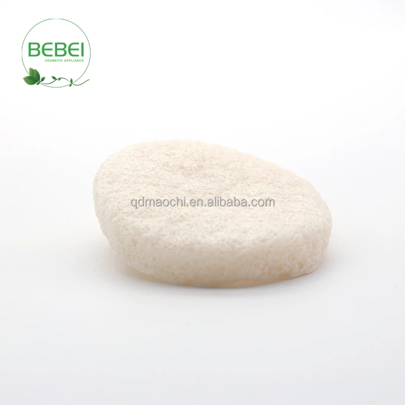 Factory produce 100% pure natural round shape oven-drying konjac sponge which contains rich of KGM at factory direct