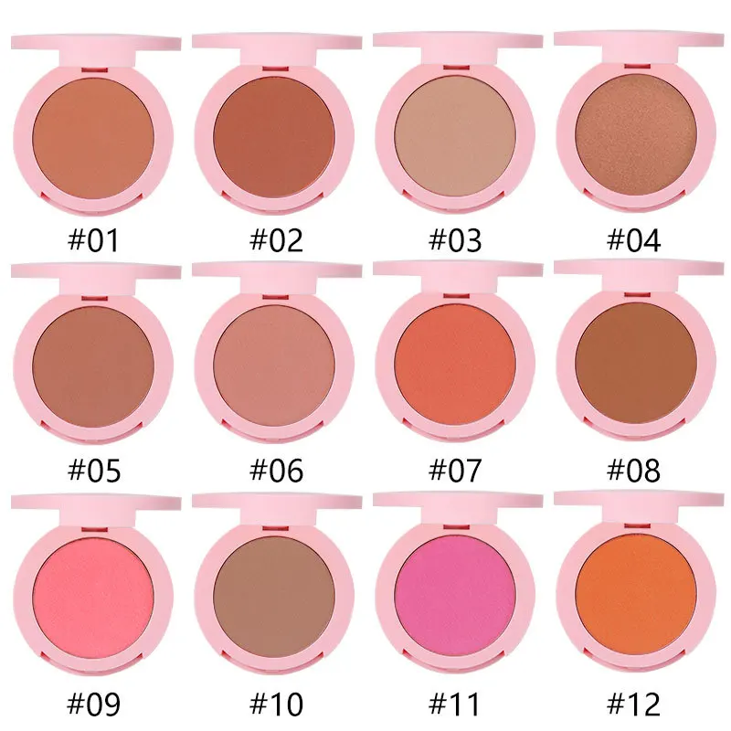 Vegan blush private label 12 видов цветов Палитра румян Румяна для макияжа пудра румяна