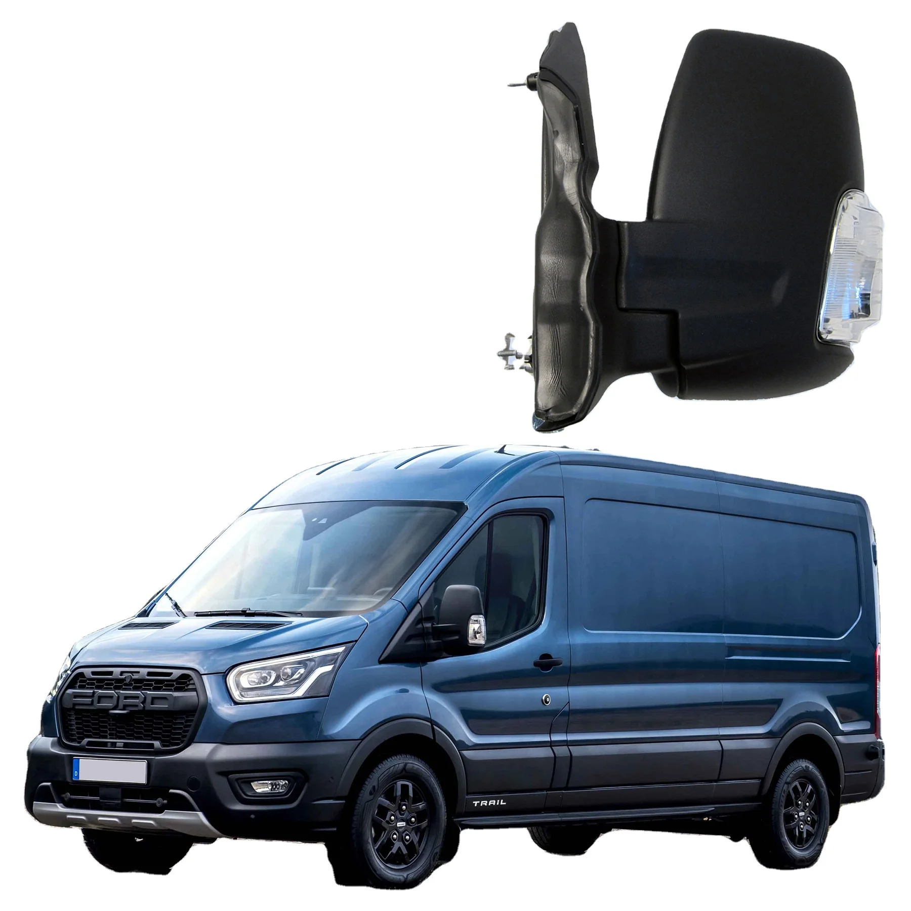 Electrical Short Arm Dead Angle Mirror Auto Parts Car Side Mirror Rearview Mirror for FORD TRANSIT 2014-2020