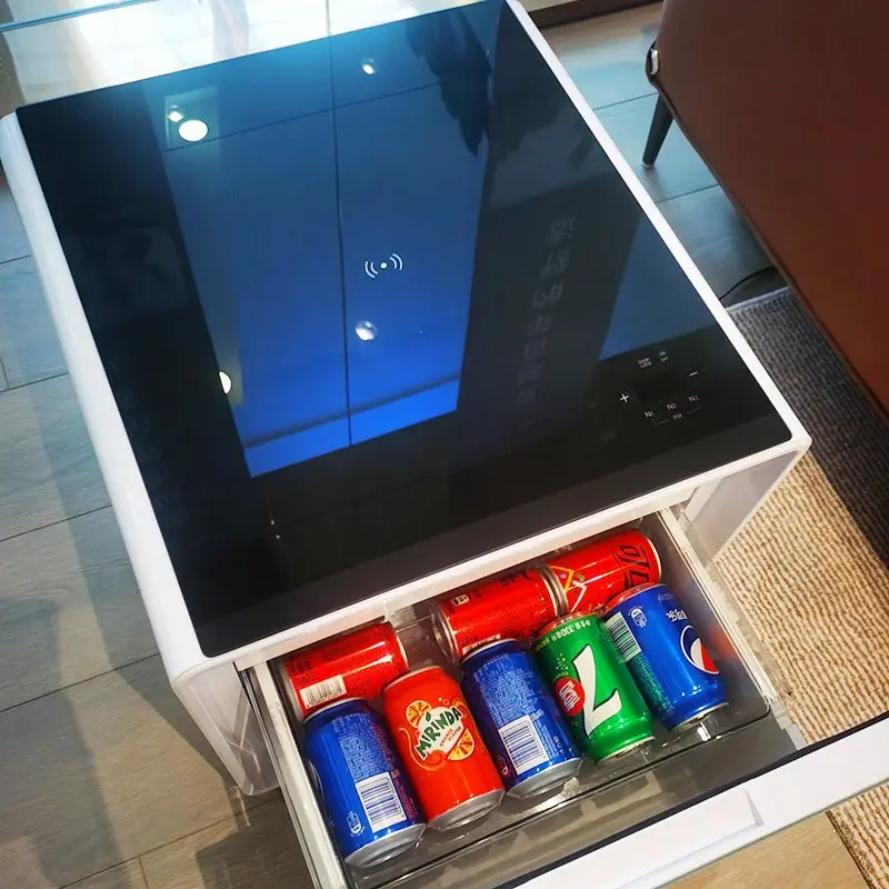 Newest Model Smart Coffee Table Mini with Wireless Charging and Fridge