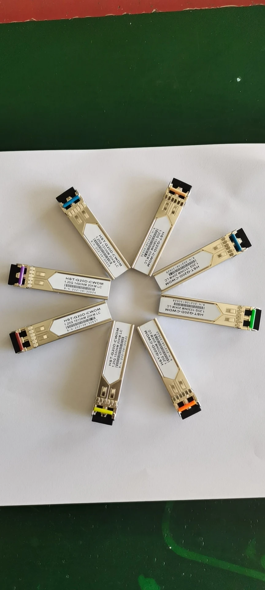 wholesale 1.25GB CWDM SFP Transceiver Module 1470nm~1610nm 20KM  modulos transceptores Dual Fiber LC  Fiber Optic Equipment