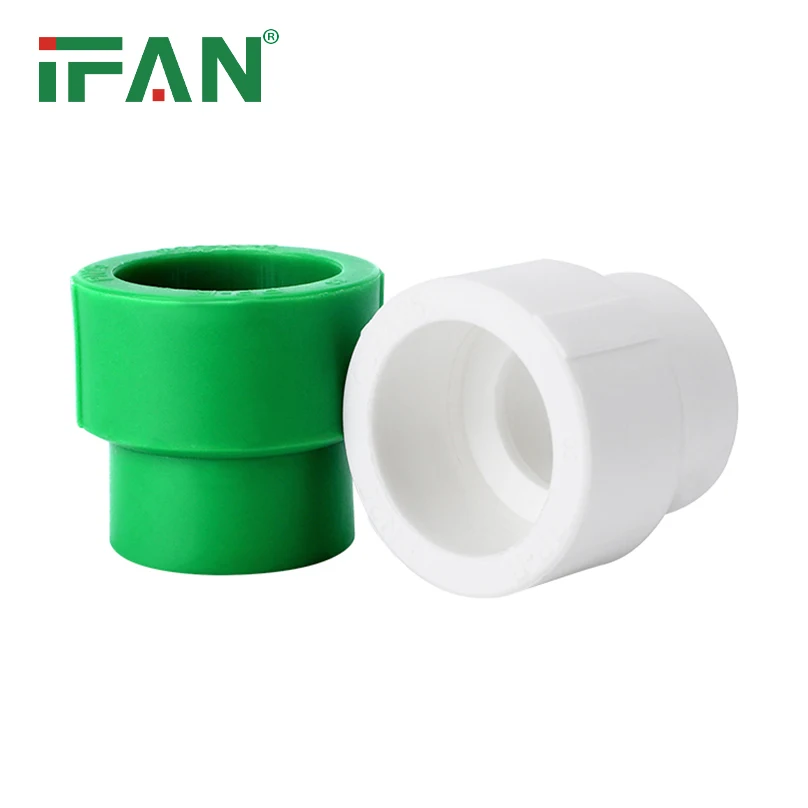 IFAN Factory Direct Sale PPR Green Reducer Socket 20-110mm PN25 PPR Fittings