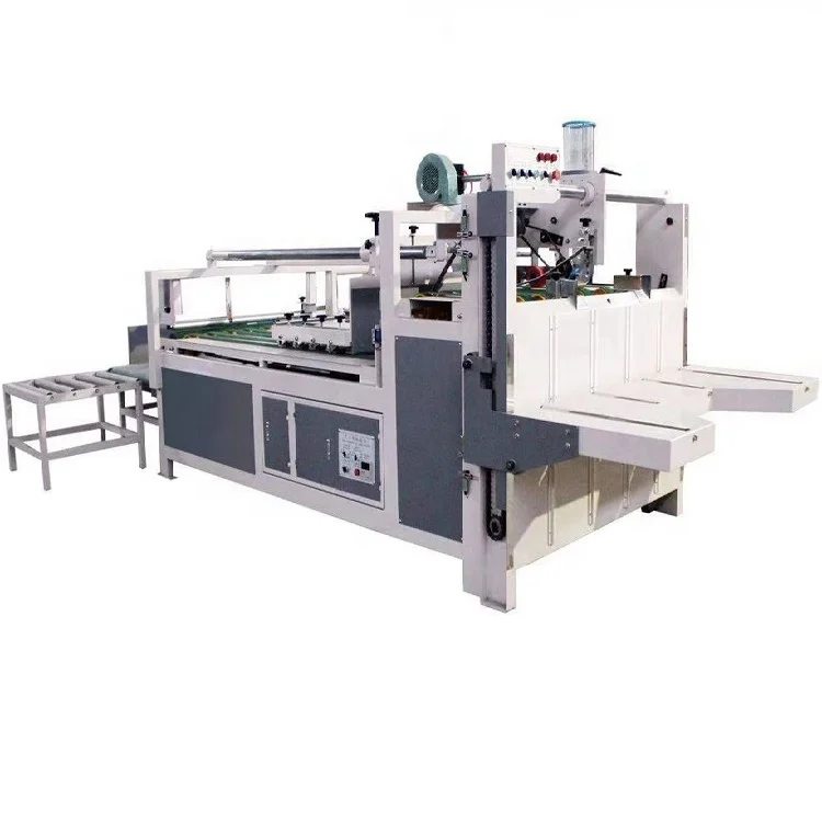 Best quality semi automatic carton box folder gluer machine /automatic carton folding gluing machine/carton gluer with low price