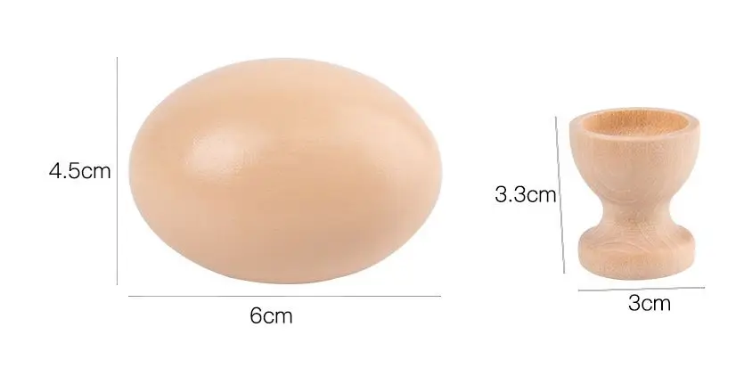 Creative Simulation Easter Diy Colorful Wooden Painting Egg Easter Party Ornament Decoration