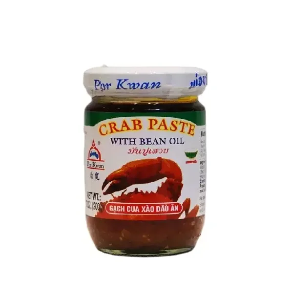 Food Grade of 100% Fresh Crab Paste in Soya Bean Oi Sauce for Eat with Hot Rice and Cooking Seafood Beef Product of Thailand
