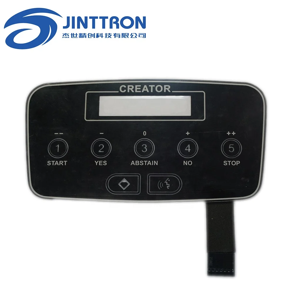 Air fresh filter controller panel used capacitive membrane touch switch, sensitive slide touch panel switch control button