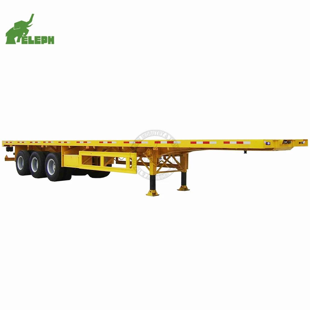 Trailer Parts & Accessories Ckd Skd Container 40Ft Flat Bed Trailer Dimensions