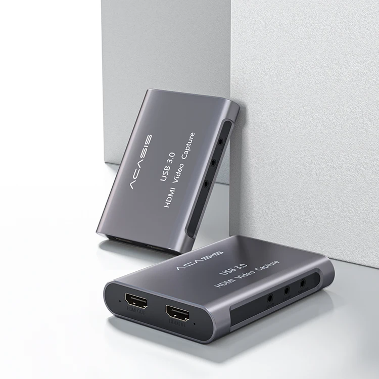 Acasis New Products Supplier 4k30 HD2.0 Type-C video audio capture card for OBS Minecraft Live Stearming